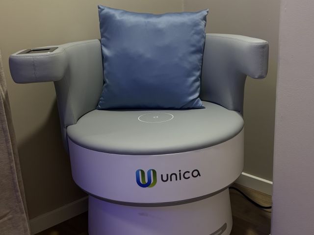 Pelvic Chair-behandlingsstol i varmt rum