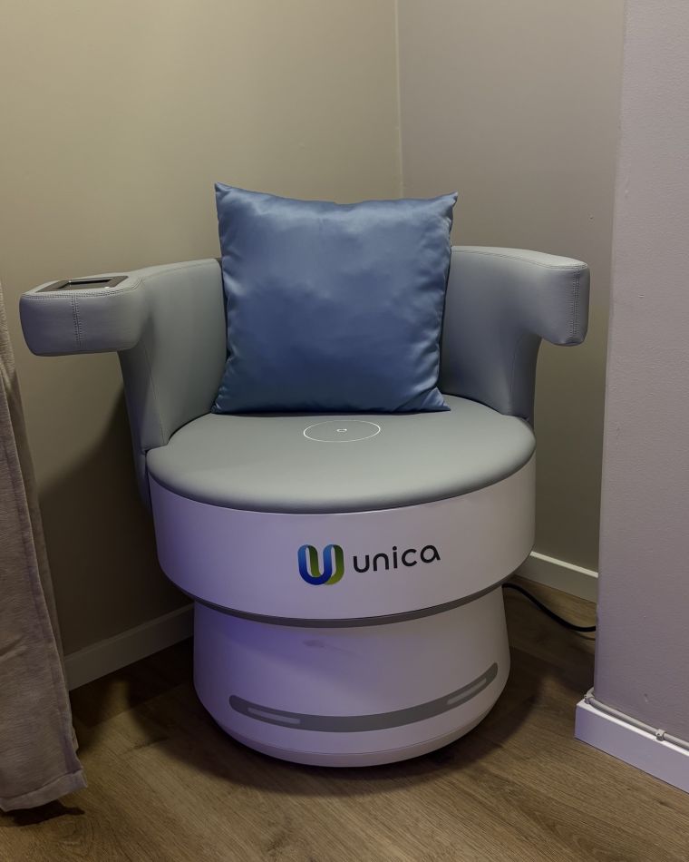 Pelvic Chair-behandlingsstol i varmt rum